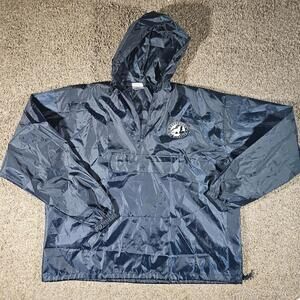 Defenders Of Wildlife 1/4 Zip Wolf Hooded Raincoat OSFA